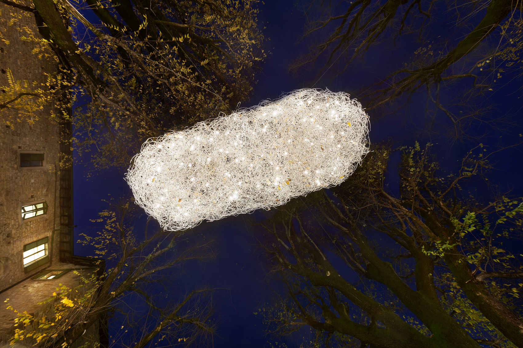 Clouds of light for the city of Bergamo